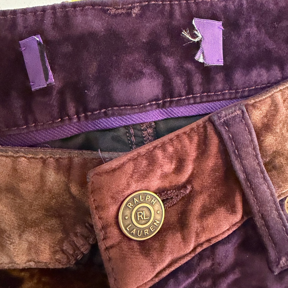 Special Edition Ralph Lauren Patchwork Velvet Pan… - image 7